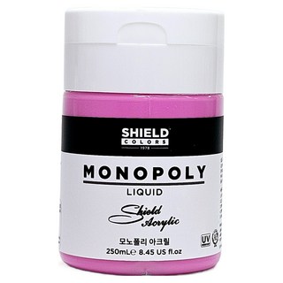쉴드 모노폴리 아크릴물감 619 Medium Magenta, 250ml, 1색