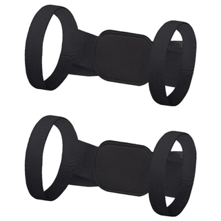 a-zeal 可調式隱形駝背美姿帶男女皆適用(舒適可久穿-af8)黑, F, 2入