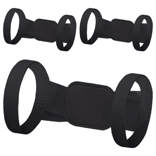 a-zeal 可調式隱形駝背美姿帶男女皆適用(舒適可久穿-af8)黑, F, 3入