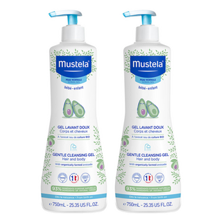 무스텔라 젠틀 클렌징 젤 샴푸 앤 바디워시, 750ml, 2개