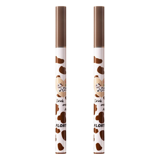 FLORTTE 花洛莉亞 哇塞好細眼線液筆, 冷茶棕, 2件