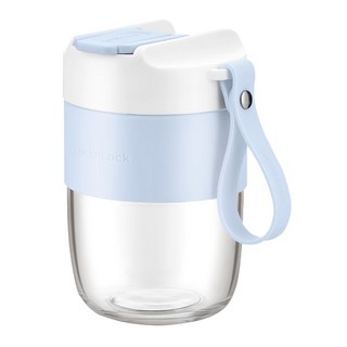 泡泡杯, 藍色 + 米色, 520ml, 1個