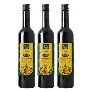 大漢酵素 有機鳳梨輕酵飲 微酸微甜 健康無負擔 幫助消化, 500ml, 3瓶