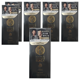 KA'FEN 卡氛 Plus+ 何首烏染髮膏 白髮專用 養髮/護髮, 曜石純粹黑, 6件