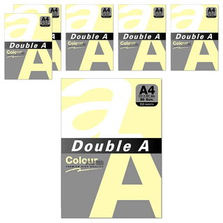 Double A 彩色影印紙 A4 80GSM 50張, 6包