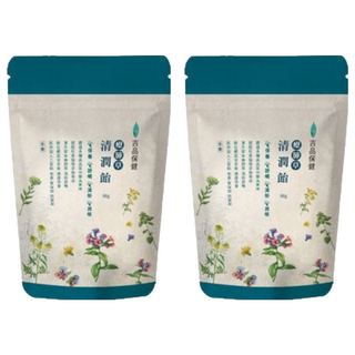 吉品保健 療肺草清潤飴 潤喉, 80g, 2包