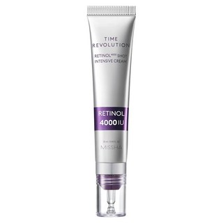 MISSHA 逆轉時光視黃醇4000濃縮面霜 25ml 淡化細紋、緊緻毛孔 重現年輕光采, 1條