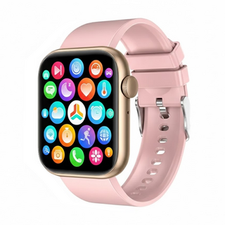 DTAudio Z60智能手錶 運動監測 訊息提醒 時尚設計, 45mm, 粉色, 藍牙