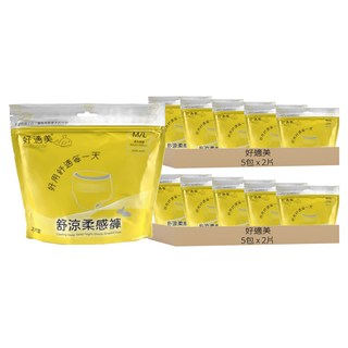 好適美 舒涼柔感安睡褲, 吸收力達55.1倍, M~L, 2片, 10包