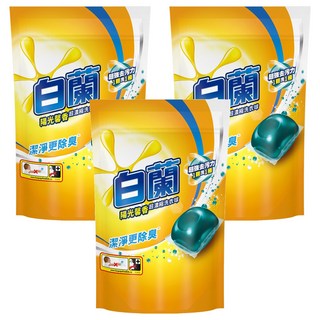 白蘭 超濃縮長效除臭配方洗衣球 陽光馨香 270g, 27顆, 3袋