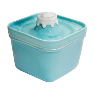 陶瓷寵物飲水機 尺寸14x14x13cm 1.5kg, 富士山, 1台