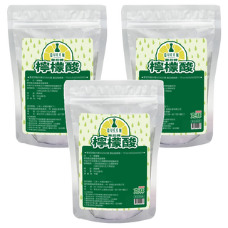 CLEAN 克林 皇后牌檸檬酸 500g/包 天然清潔 除臭抗菌, 3包, 500g