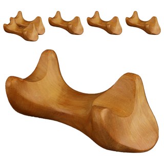 MEO 花梨木烏龜造型木質按摩刮痧板, 6個, 單一顏色