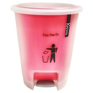 KEYWAY 聯府 馬卡龍踏式桶, 粉色