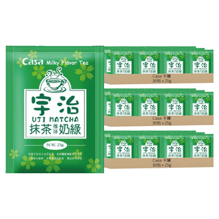 Casa 卡薩 宇治抹茶奶綠, 25g, 30包, 3組