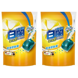 白蘭 超濃縮長效除臭配方洗衣球 陽光馨香 270g, 27顆, 2袋