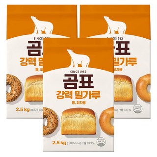 곰표 강력 밀가루, 2.5kg, 3개