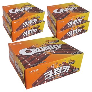 롯데웰푸드 크런키 초콜릿, 34g, 60개