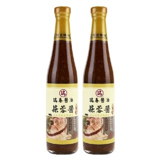 瑞春醬油 蒜蓉醬油膏，精選整粒黑豆 傳統甕釀工藝 添加蒜粒, 420ml, 2瓶