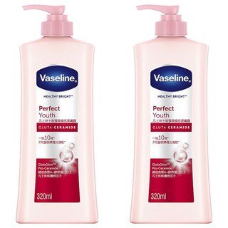 Vaseline 凡士林 十效彈潤煥亮潤膚露 320ml 深層保濕 改善暗沉 彈潤亮白, 2件