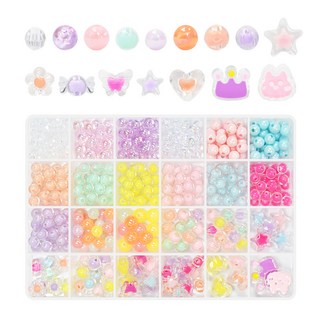 DiClair 24格 串珠工藝 手鍊 戒指 飾品 製作 DIY套組, A款, 1套