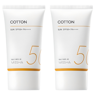 미샤 올 어라운드 세이프 블록 코튼선크림 SPF50+ PA++++, 50ml, 2개