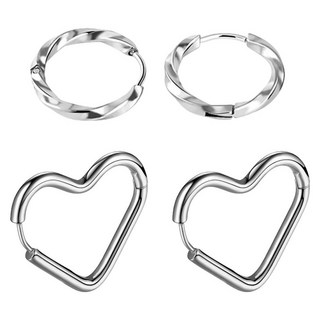 Brilliant Beauty 耀眼美人 無限與愛圈圈環鈦閃耀/鈦剛耳環