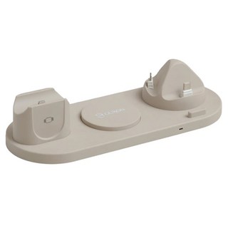 GUXON 古尚 多功能無線充電盤, 手機/手錶/耳機適用, 錫蘭奶, 1個