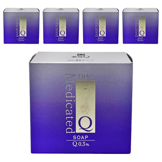 DHC Q10晶妍皂, 飽滿Q10 豐富泡沫, 洗出嬌嫩不緊繃的柔滑膚觸, 100g, 5個