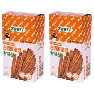스위피 반려동물 청정 육포, 혼합맛(닭 안심/당근), 25g, 10개