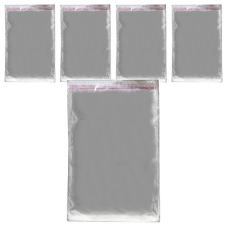 佳芮塑膠 OPP自黏袋, 20 x 28cm + 4cm, 500個