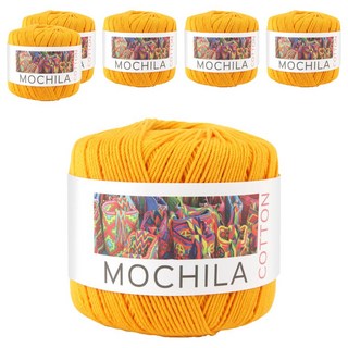 brandyarn Mochila系列 棉針織線, 100%優質棉, 50g±5g, 大約200mt, 橘色, 6捲