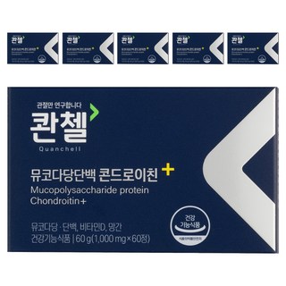 콴첼 뮤코다당단백 콘드로이친 플러스, 60정, 6개