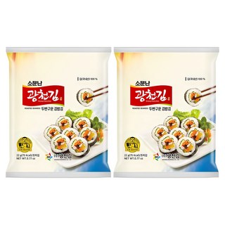 廣川海苔 兩面翻烤飯捲用廣川海苔, 22g, 2包