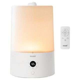 HAAN Easy Life 超低噪音遙控型氣氛燈超音波加濕器, 白色, HAAN-HD700A