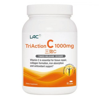LAC 利維喜 三效C1000食品錠, 1個, 90顆