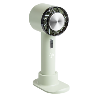 aibo 冰鎮冷敷手持風扇 暮光綠 USB充電式 隨身支架 桌面手持兩用, HA-FAN1133-G