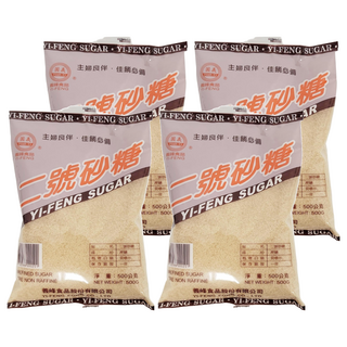 義峰食品 二號砂糖, 500g, 4包