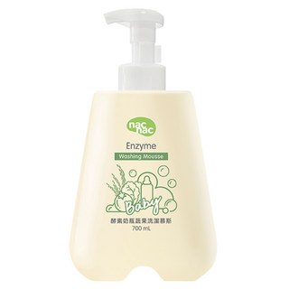 nac nac 酵素奶瓶蔬果洗潔慕斯, 700ml, 1瓶
