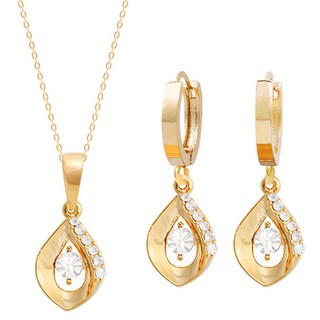 MINIART 14K金造型項鍊 NP311 + 造型耳環 B1360 + 禮物袋