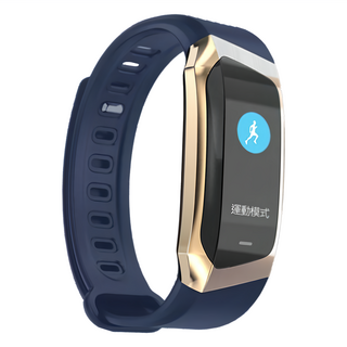AFAMIC 艾法 M8藍牙智能心率GPS運動手環 可更換錶帶, 藍金色, 4cm, GPS + 藍牙
