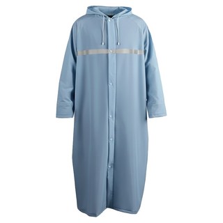 SHANGSHUO 一件式PVC防護雨衣, 普魯士藍