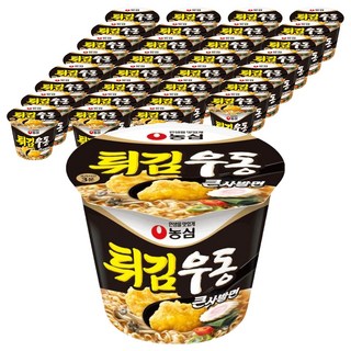 농심 튀김우동 큰사발면, 111g, 32개