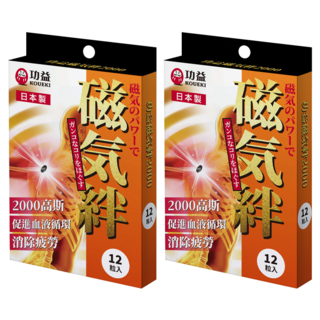 KOUEKI 功益 磁氣絆 2000高斯, 2個, 12個裝