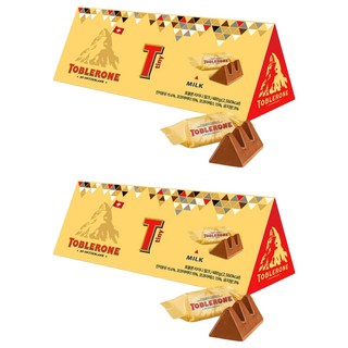 TOBLERONE 迷你瑞士三角牛奶巧克力, 2盒, 480g