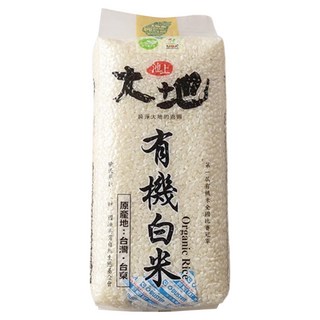 池上多力米 池上大地 有機白米，台東縣池上鄉產地保證，MOA嚴格認證，外觀晶瑩剔透，飯粒口感香Q, 1.5kg, 1包, CNS一等白米