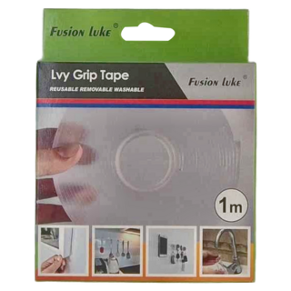 Fusion Luke Lvy Grip Tape 納米透明雙面膠 可重複使用 可水洗, 1盒