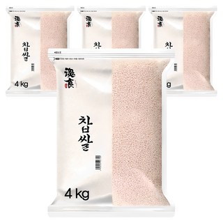 혼식 찹쌀, 4kg, 4개