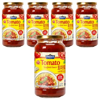 오뚜기 프레스코 토마토 스파게티소스, 400g, 5개