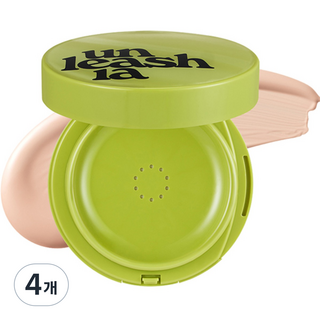 unleashia 顏礫星涯 緞光持色健康綠氣墊 15g, 18C 海貝色, 4個
